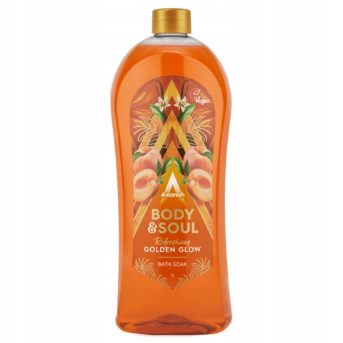 ASTONISH Płyn Kąpieli Mycia Golden Glow 1L GB